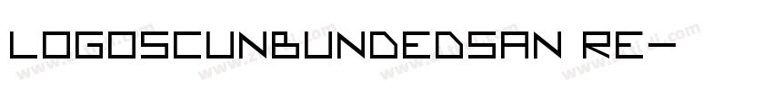 LogoSCUnbundedsan Re字体转换